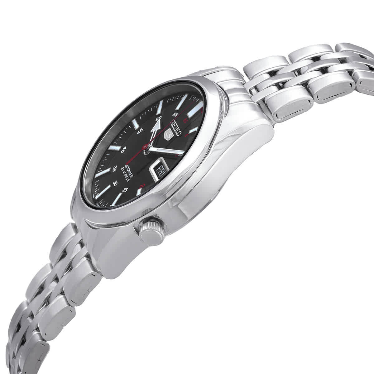 Seiko Series 5 Automatic Black Dial Unisex Watch SNK375K1