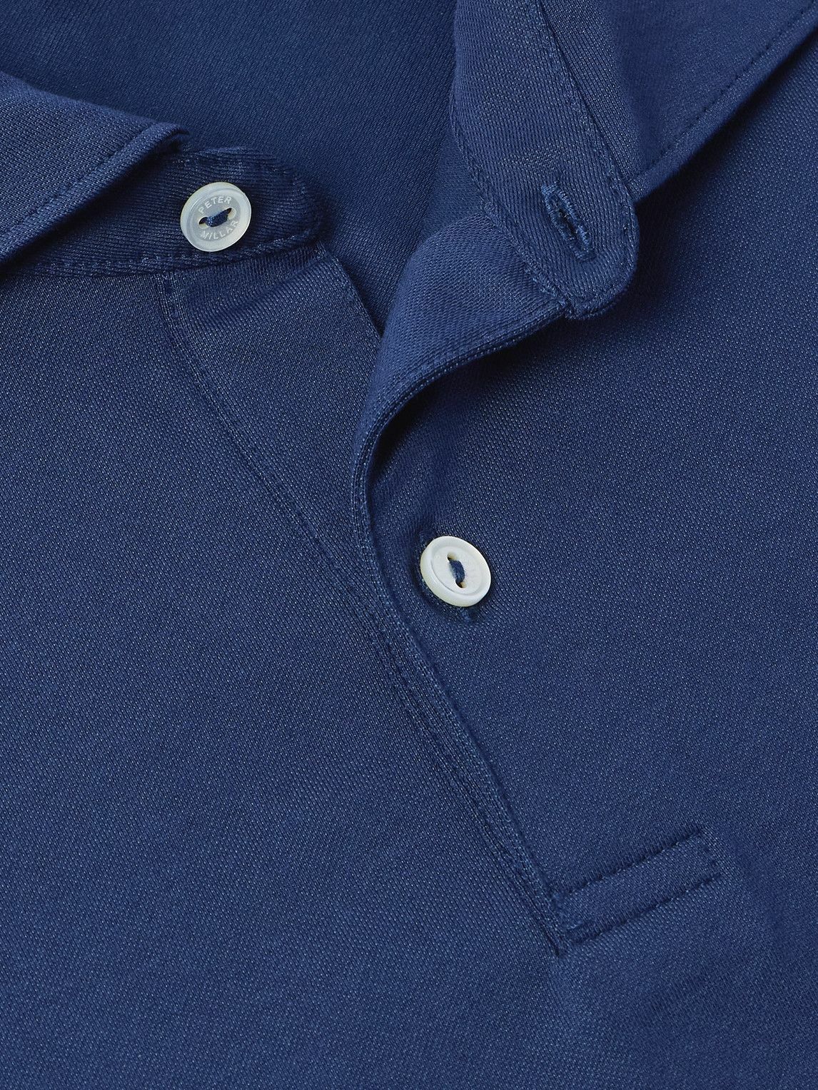 Peter Millar - Albatross Cotton-Blend Piqué Polo Shirt - Blue