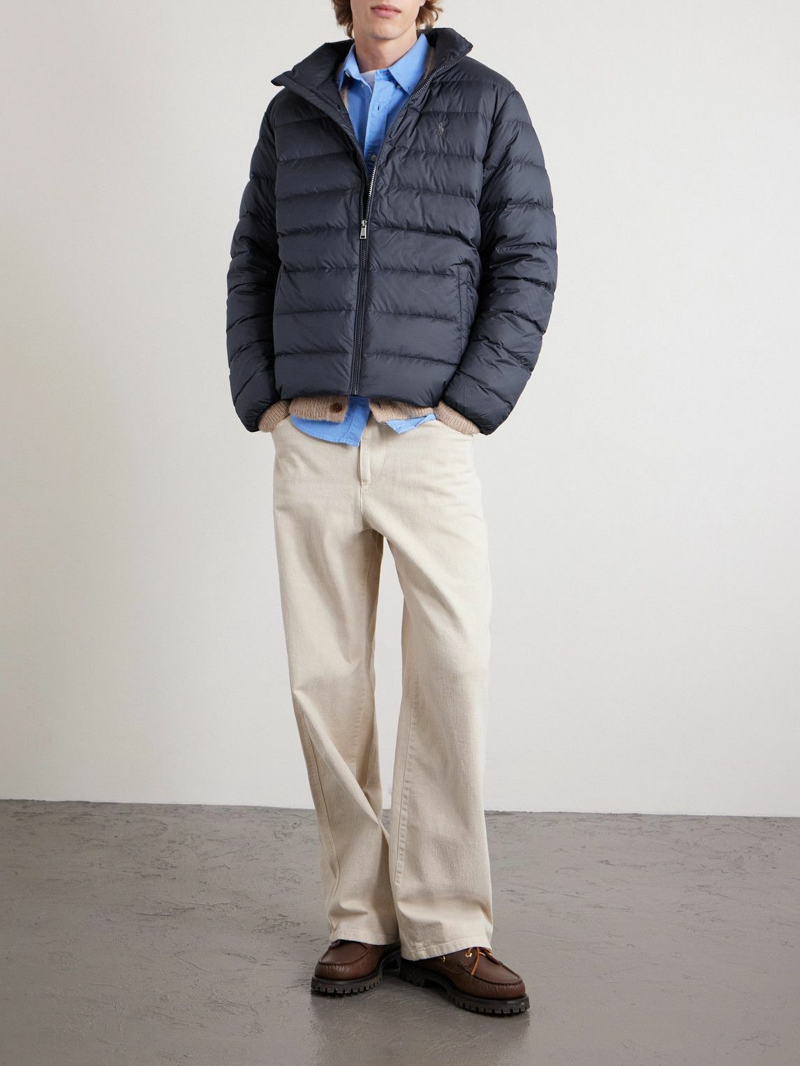 Polo Ralph Lauren - Logo-Embroidered Quilted Shell Down Jacket - Blue