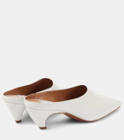 Alaïa Spike 55 leather peep-toe mules