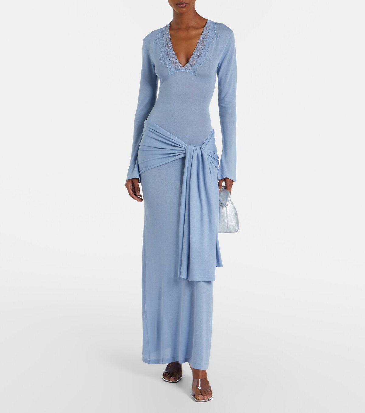 Aya Muse Lace-trimmed maxi dress