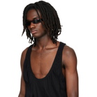 Rick Owens Burgundy Tower Fog Sunglasses