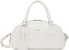 Courrèges White Friday Bowling Leather Bag