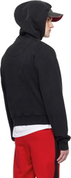 Martine Rose Black Shrunken Hoodie