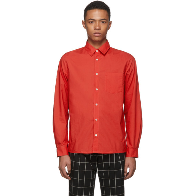 Photo: A.P.C. Red Poplin Shirt