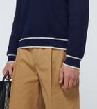 Gucci - Cotton and wool V-neck sweater