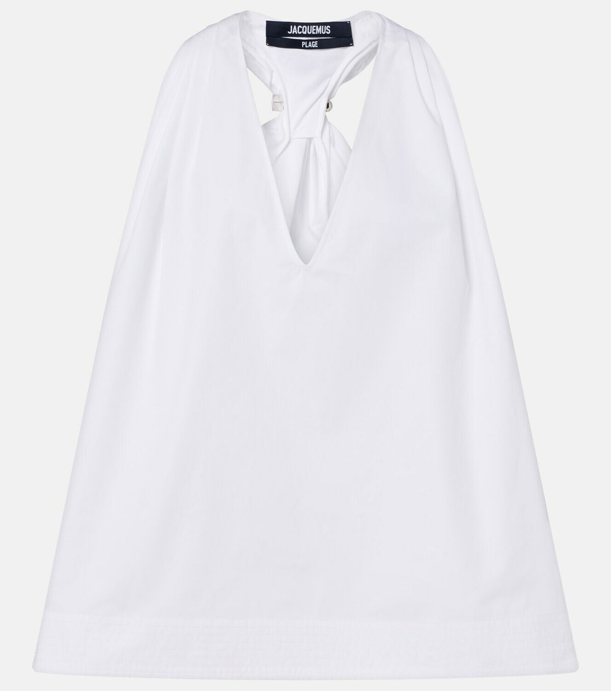 Jacquemus Norma cotton poplin top