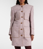 Chloé Wool-blend tweed coat