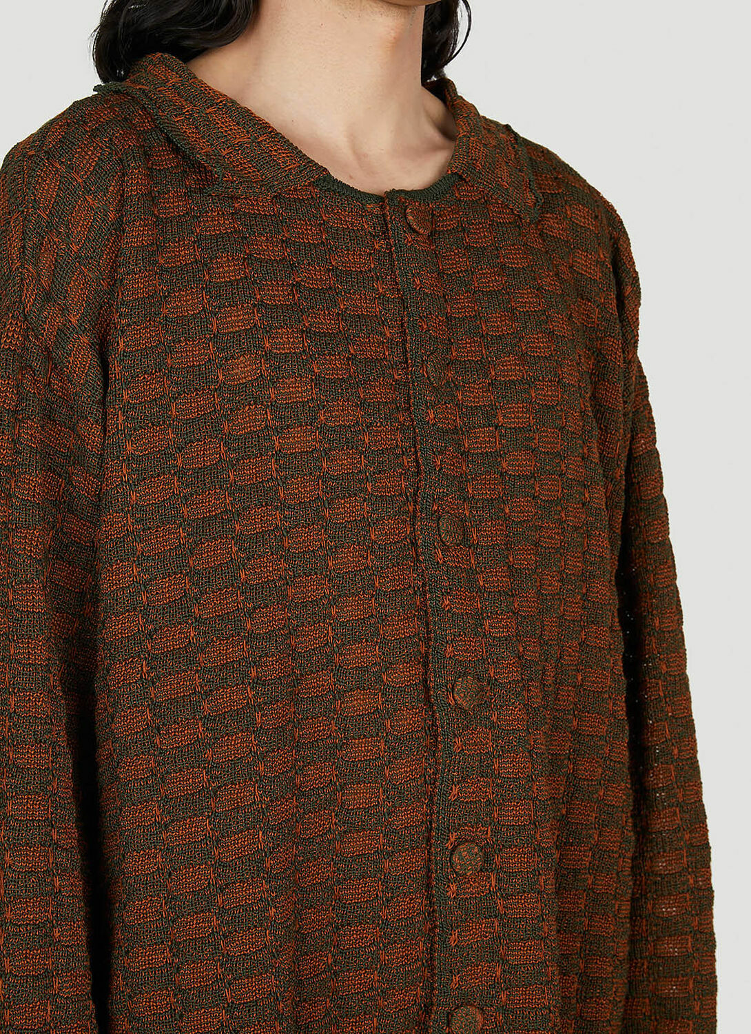 Isa Boulder Sphere Knit Long Sleeved Cardigan