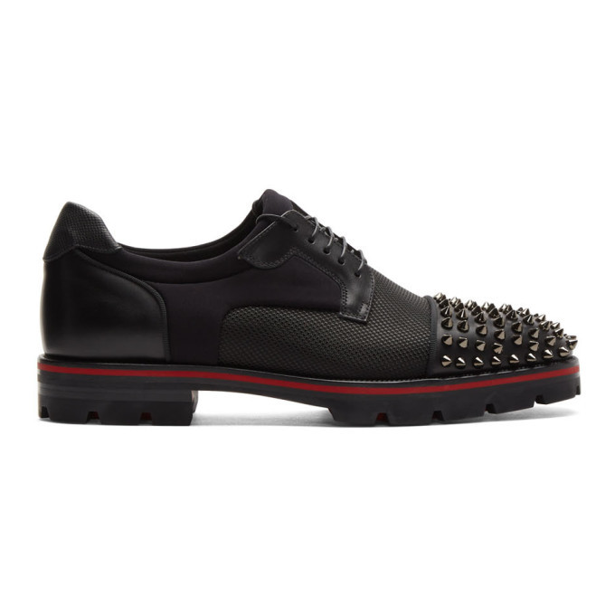 Christian Louboutin Black Luis Spike Derbys Christian Louboutin