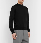 The Row - Sean Slim-Fit Silk and Cotton-Blend Rollneck Sweater - Black