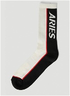 Aries - Credit Card Socks in Cream