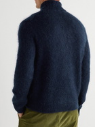 Massimo Alba - Mohair and Silk-Blend Rollneck Sweater - Blue