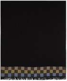 Paul Smith Black Screen Check Scarf