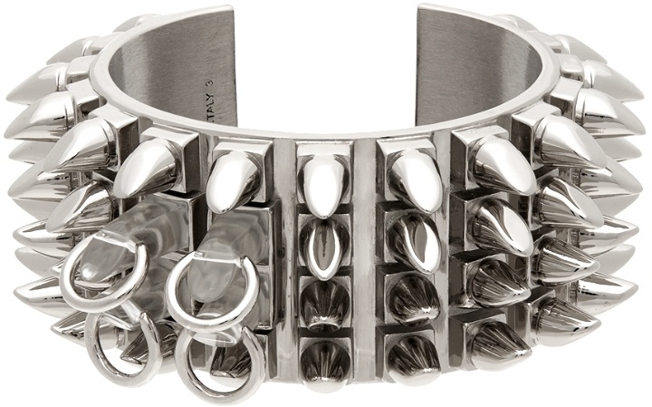 Photo: Givenchy Silver G Studs Cuff Bracelet