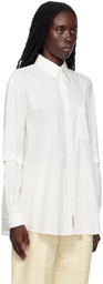 Gucci Off-White Detachable Sleeve Shirt
