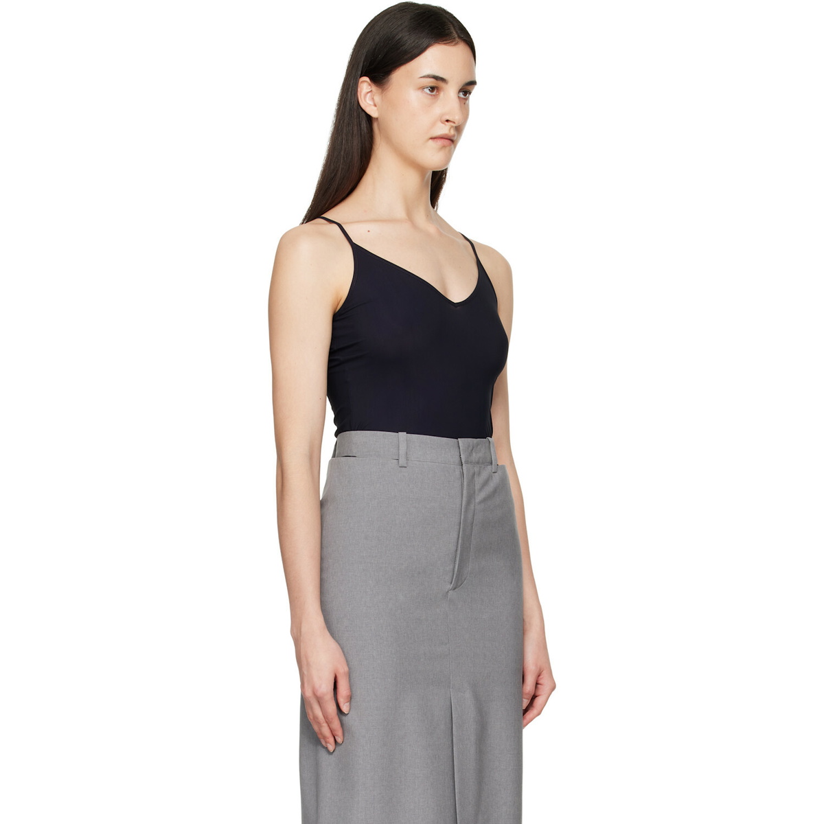 Jil Sander Black Jersey Tank Top
