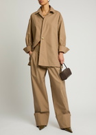 Darkpark Jodie Cotton-poplin Shirt Camel
