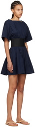 Staud Navy Amy Minidress