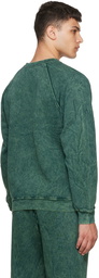 Les Tien Green Cotton Sweatshirt