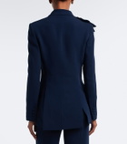Elie Saab Floral-appliqué cady blazer