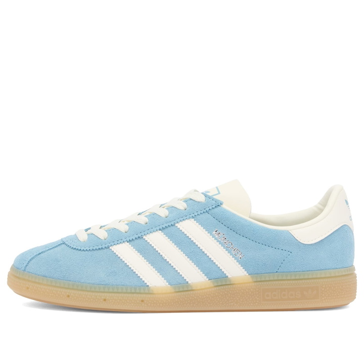 Photo: Adidas Muenchen W in Blue/Off White/Silver Metallic
