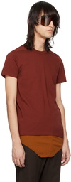 Rick Owens Burgundy Level T-Shirt