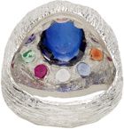 Bleue Burnham SSENSE Exclusive Multicolor Burnham Signet Ring