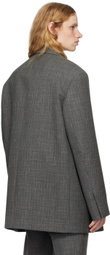 Jil Sander Gray Virgin Wool Blazer