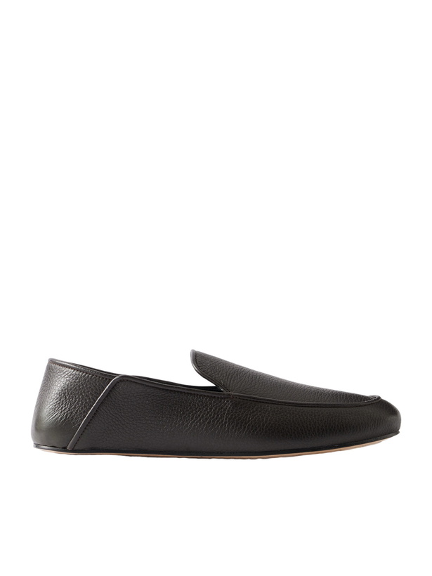Photo: George Cleverley - Mayfair Collapsible-Heel Full-Grain Leather Loafers - Brown