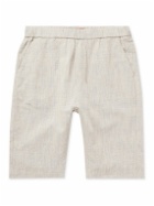 Barena - Agro Paris Straight-Leg Cotton and Linen-Blend Shorts - Neutrals