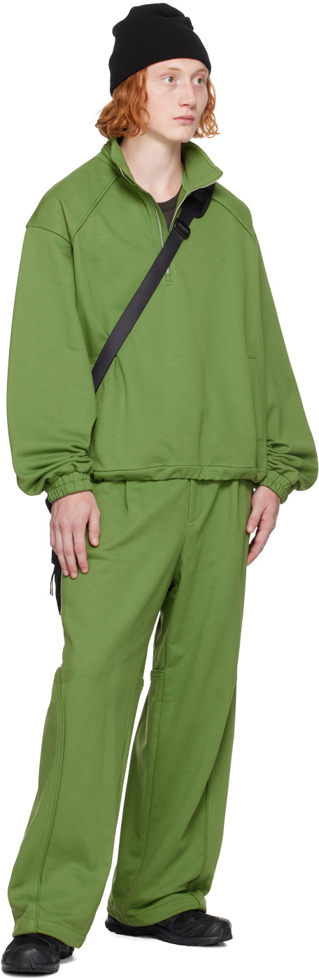 Juun.J Green Cotton Sweatpants