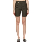 Andersson Bell Khaki Wool Biker Diego Shorts