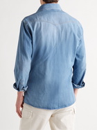 BRUNELLO CUCINELLI - Denim Western Shirt - Blue