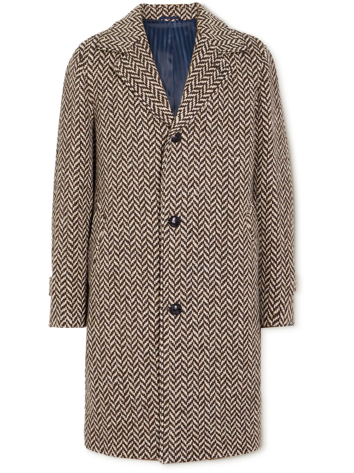 MP Massimo Piombo - Douglas Herringbone Virgin Wool Coat - Unknown