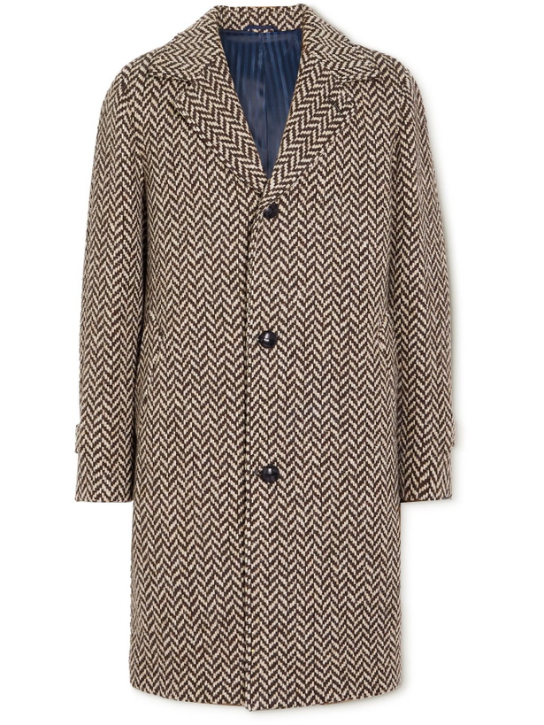Photo: MP Massimo Piombo - Douglas Herringbone Virgin Wool Coat - Unknown