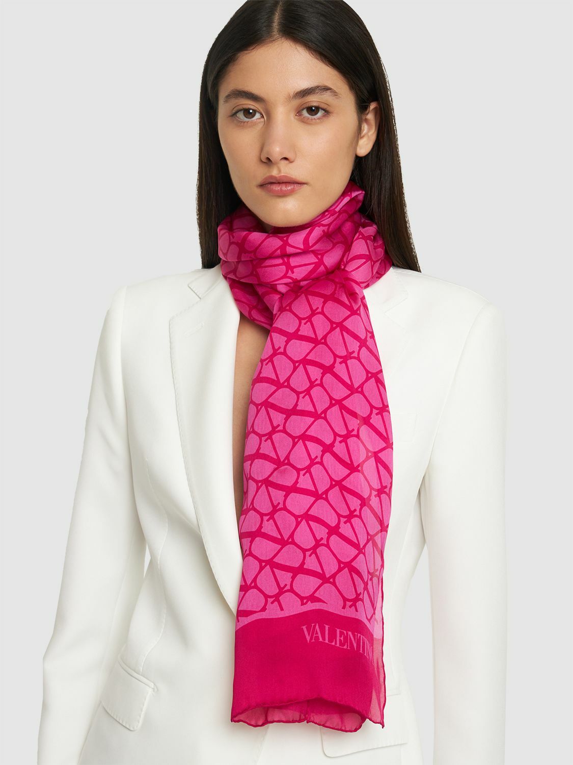 VALENTINO GARAVANI - Toile Iconographe Silk Twill Scarf