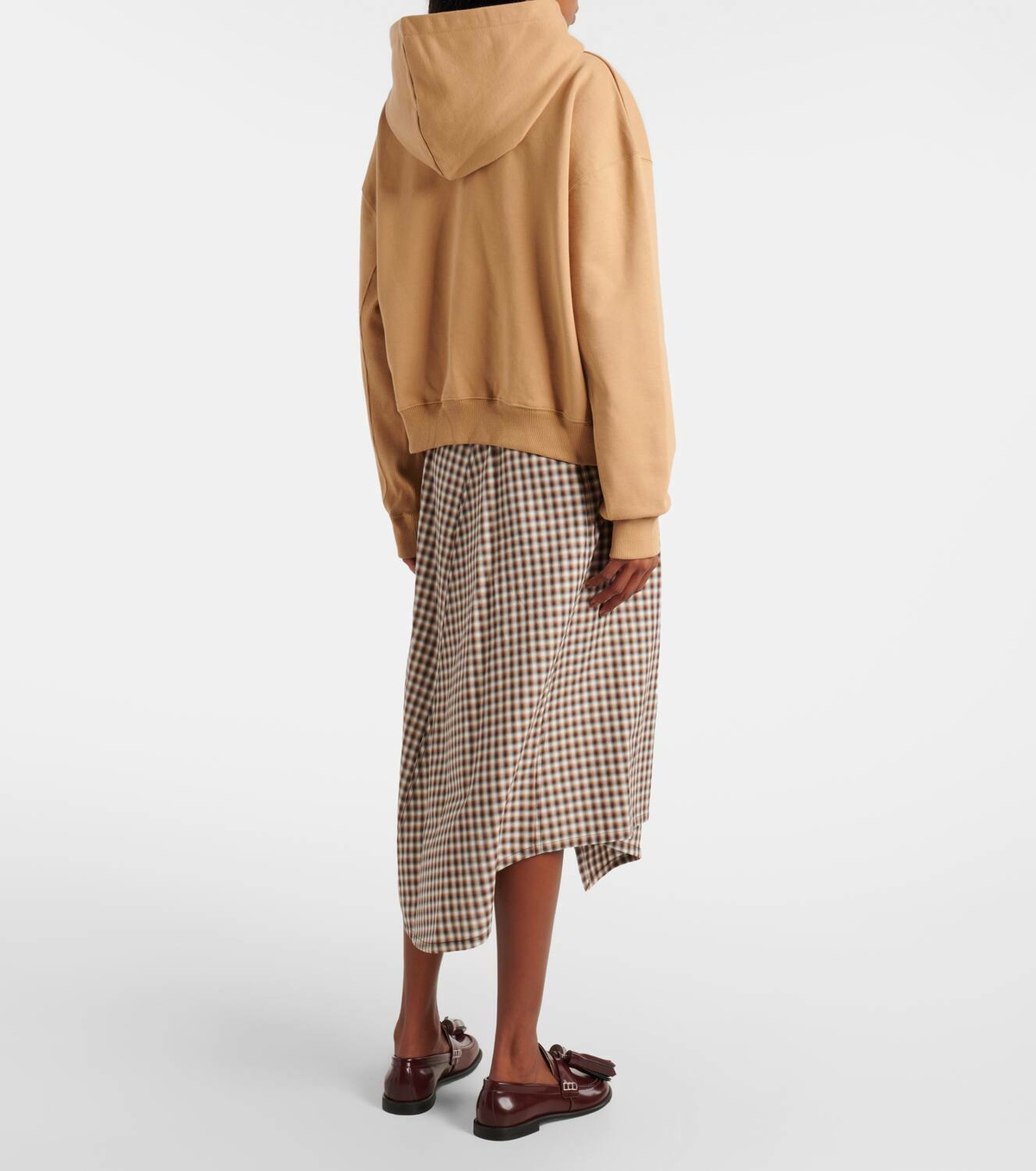 JW Anderson Logo cotton jersey hoodie