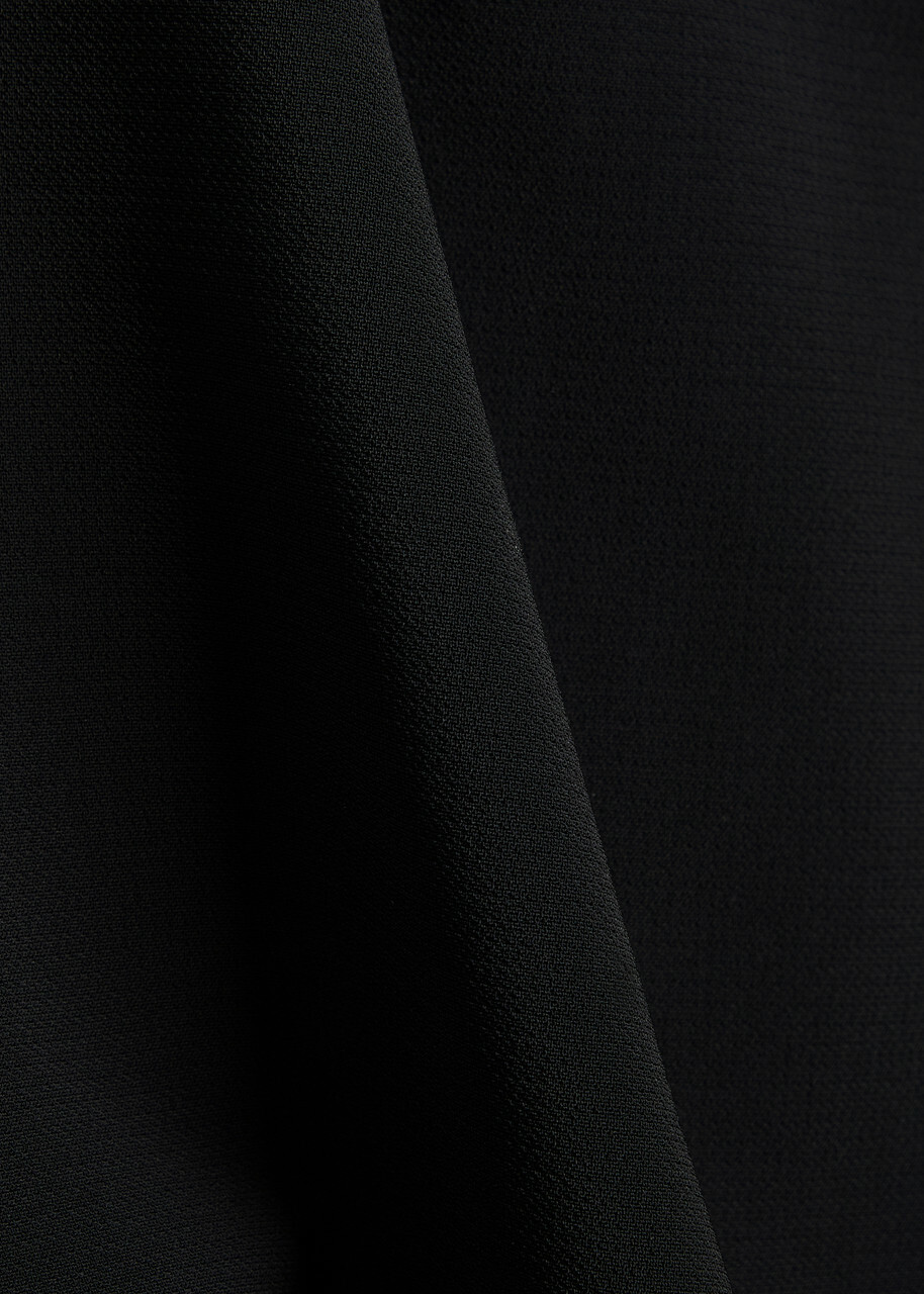 Nensi Dojaka Sculpted Crepe Mini Dress Black