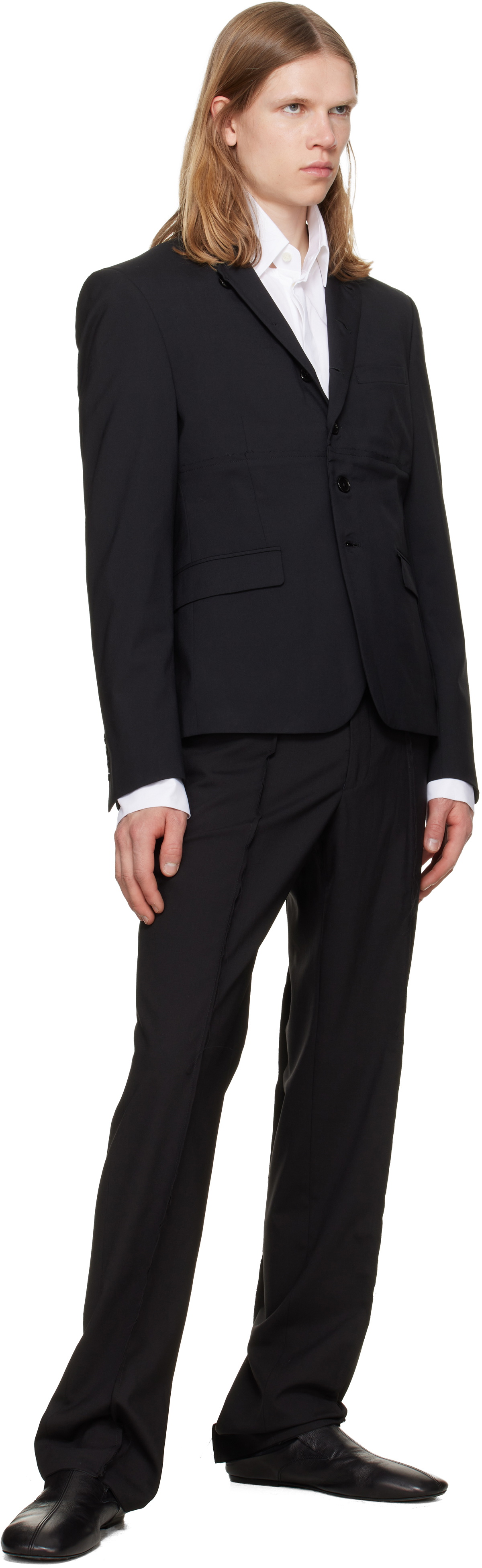 HODAKOVA Black Horse Hair Trousers