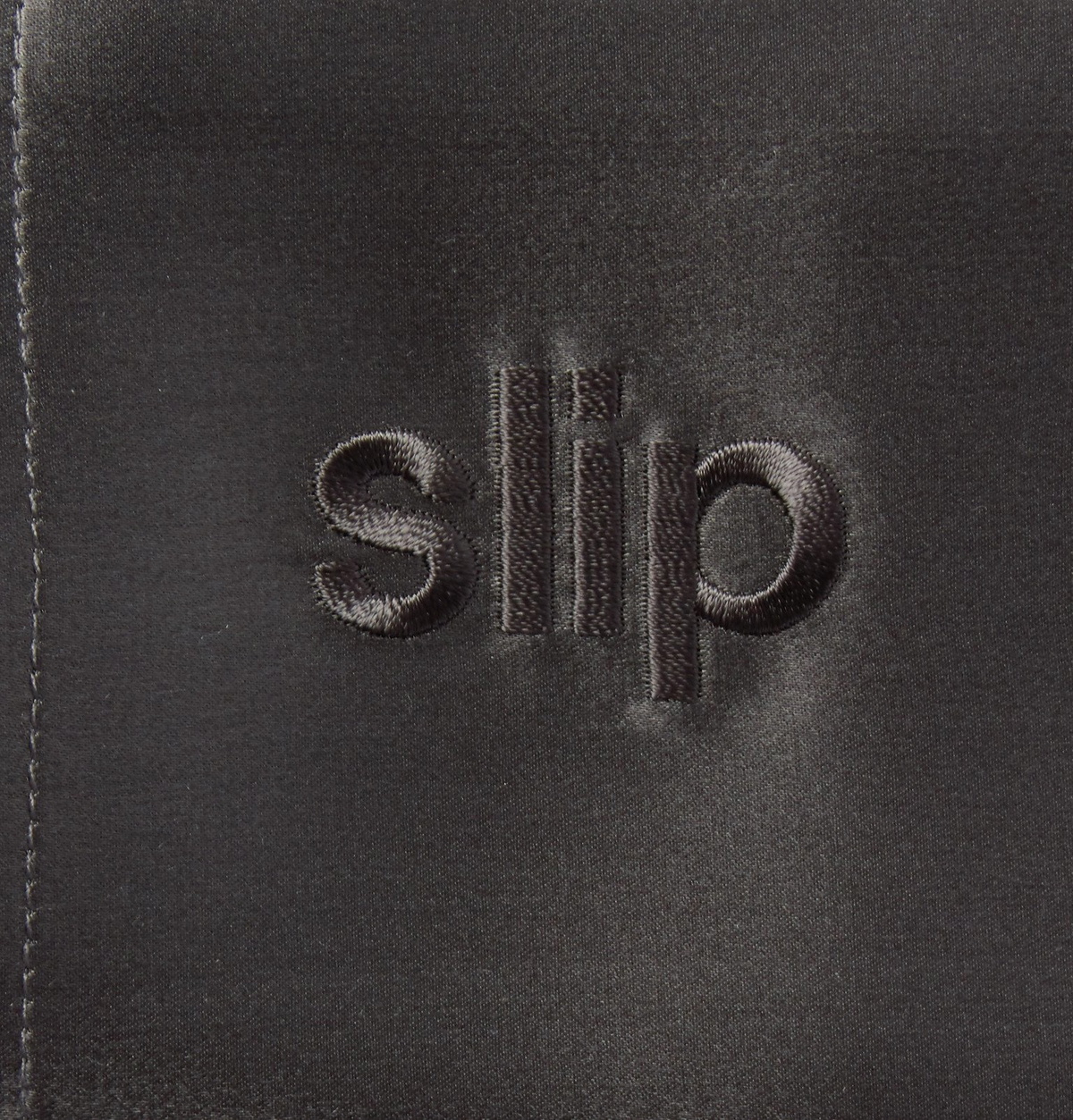Slip - Embroidered Mulberry Slipsilk™ Queen Pillowcase - Gray