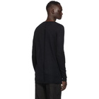 Rick Owens Black Mohair V-Neck Sweater