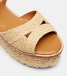 Clergerie Arty raffia platform sandals