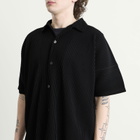 Homme Plissé Issey Miyake Men's Pleat Short Sleeve Shirt in Black