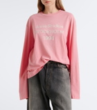 Acne Studios Logo cotton and hemp jersey T-shirt