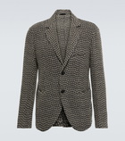 Giorgio Armani Houndstooth jacquard blazer