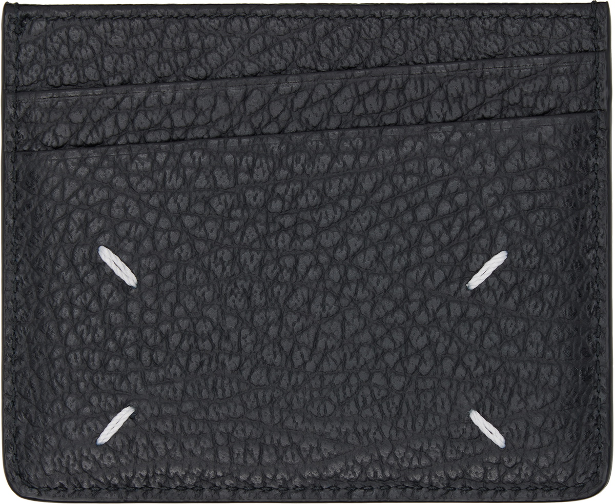 Maison Margiela Black Four Stitches Card Holder