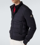 Moncler Down-paneled cotton-blend cardigan