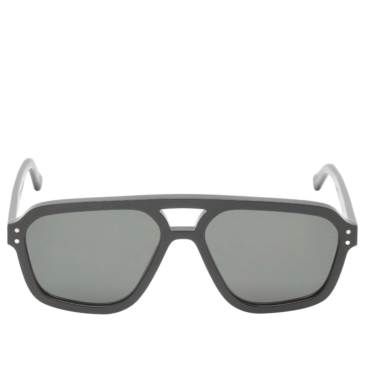 Monokel Jet Sunglasses in Black/Green 