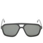Monokel Jet Sunglasses in Black/Green 